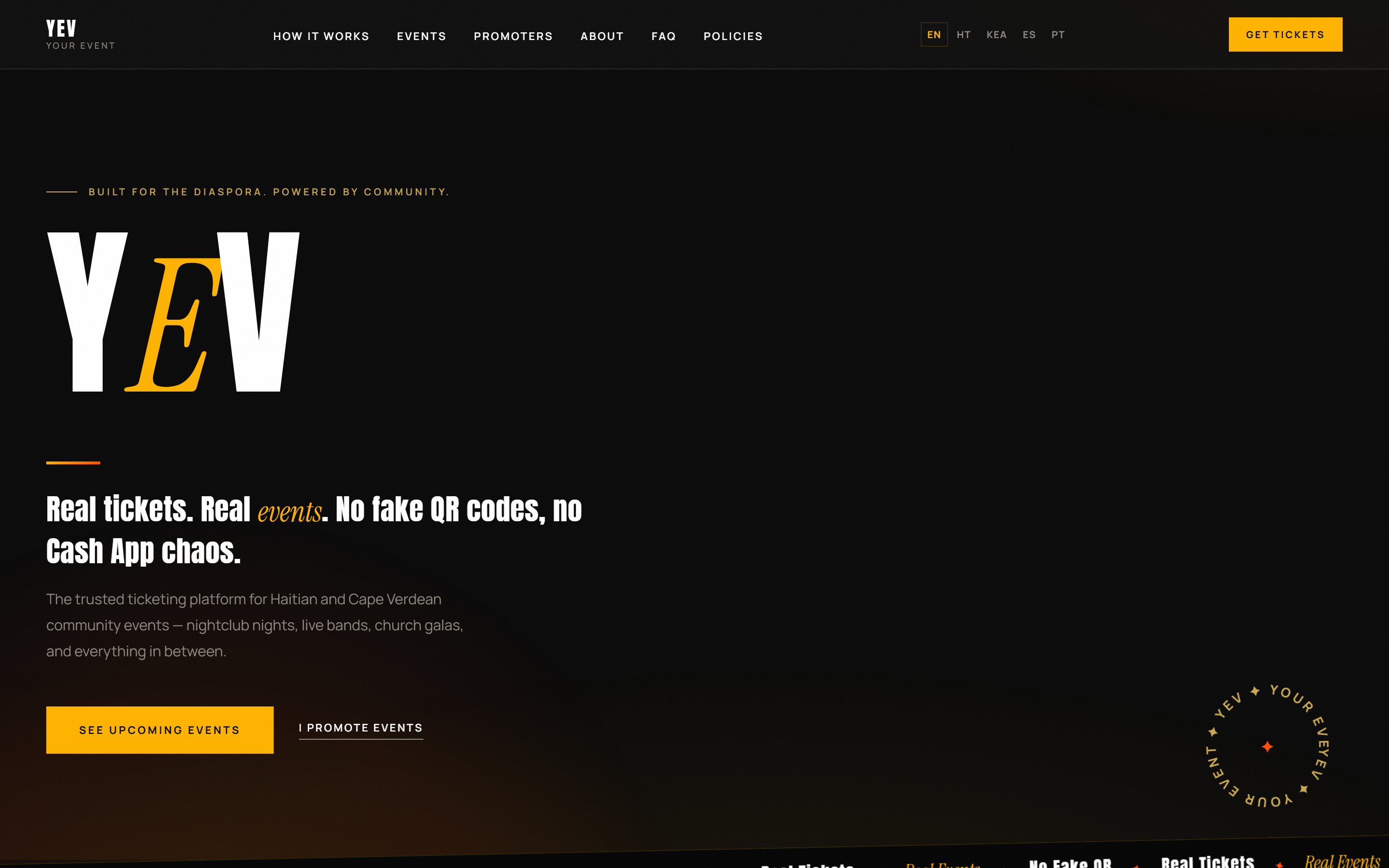 YEV website